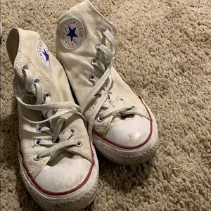 white high top converse